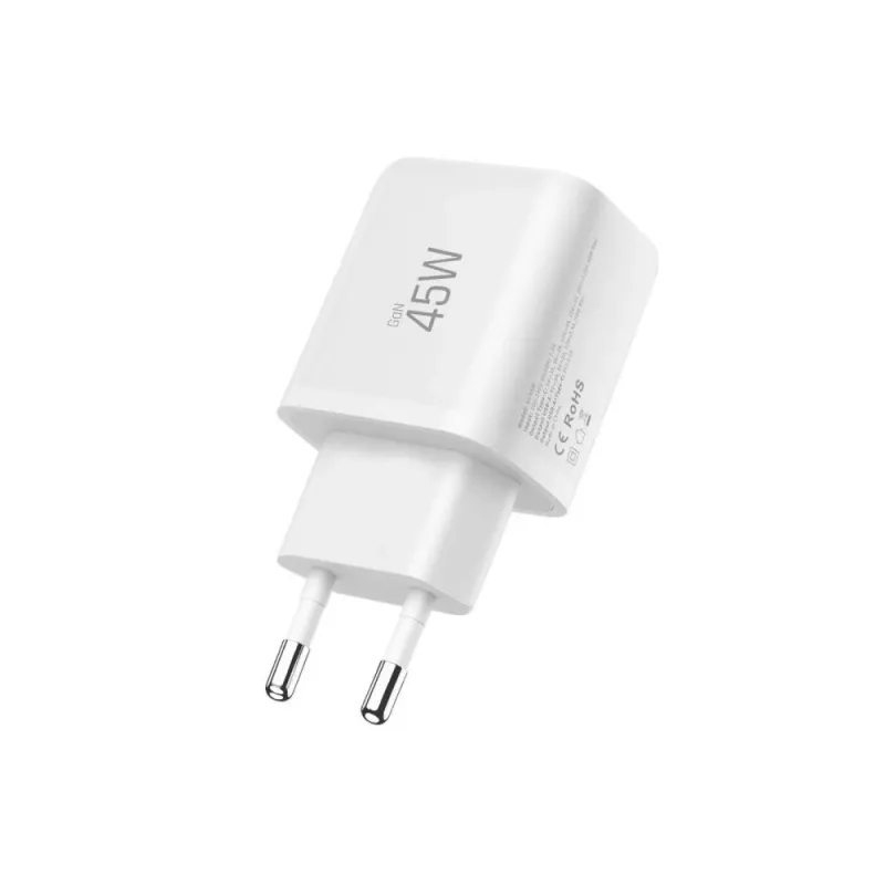 TECH-PROTECT NCA45W-GAN Φορτιστής Δικτύου 2 Θυρών PD 45W / QC3.0 Λευκό