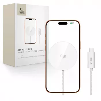 TECH-PROTECT A50 Μαγνητικός Ασύρματος Φορτιστής MagSafe 25W Qi2.2 Λευκό