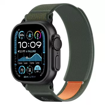 TECH-PROTECT NYLON ELITE APPLE WATCH 8 / 9 / 10 / 11 / SE / ULTRA (44 / 45 / 46 / 49 MM) Πράσινο/Πορτοκαλί