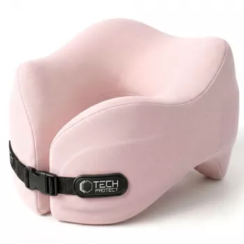 TECH-PROTECT COMFORTREST Μαξιλάρι Ταξιδιού Λαιμού Ροζ