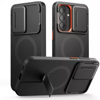 TECH-PROTECT Kevlar Aura MagSafe Θήκη για Samsung Galaxy A57, Μαύρο/Πορτοκαλί