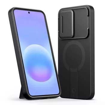 TECH-PROTECT Kevlar Aura MagSafe Θήκη για Samsung Galaxy A57, Μαύρο/Πορτοκαλί