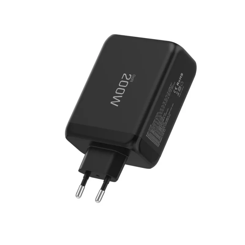 TECH-PROTECT NC200W-GAN Φορτιστής Δικτύου 4 Θυρών PD 200W / QC3.0 Μαύρο