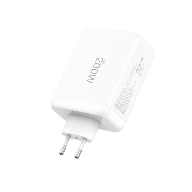 TECH-PROTECT NC200W-GAN Φορτιστής Δικτύου 4 Θυρών PD 200W / QC3.0 Λευκό
