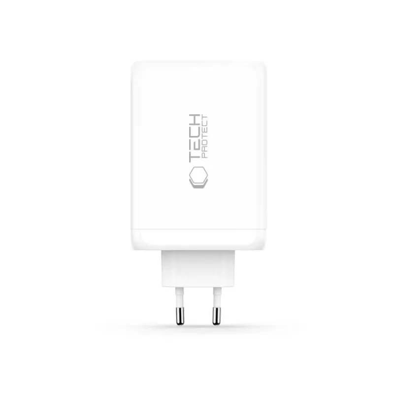 TECH-PROTECT NC240W-GAN Φορτιστής Δικτύου 4 Θυρών PD 240W / QC3.0 Λευκό