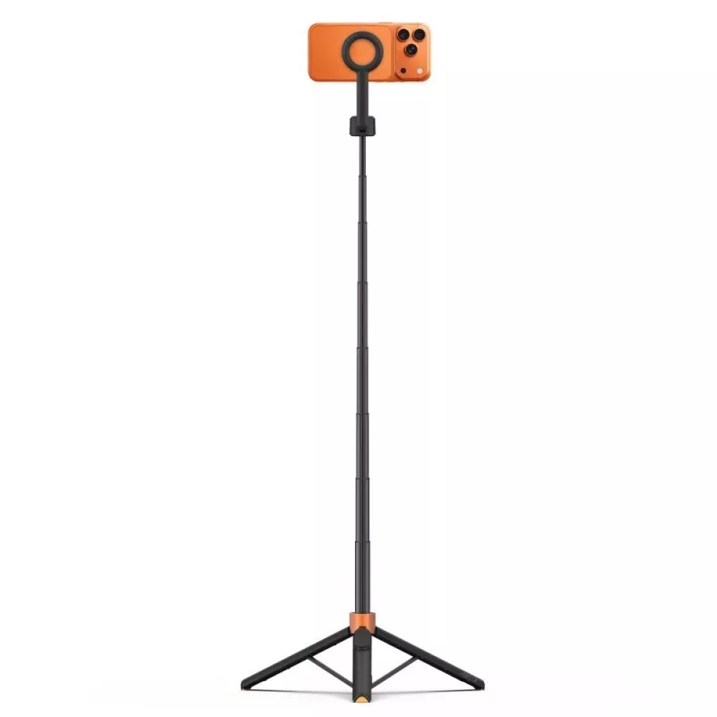 Selfie stick με τρίποδο Tech-Protect L10S MagSafe Bluetooth, πορτοκαλί/μαύρο