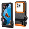 TECH-PROTECT IPX8 PRO Universal Αδιάβροχη Θήκη Κατάδυσης Μαύρο/Πορτοκαλί