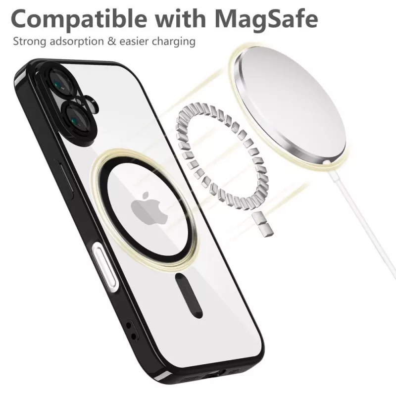 Tech-Protect MagFlex MagSafe iPhone 16E Γυαλιστερό Μαύρο