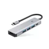TECH-PROTECT HB01 HUB ΑΝΤΑΠΤΟΡΑΣ 5IN1 TYPE-C + USB3.0 + HDMI 4K 60HZ + PD100W SPACE GREY