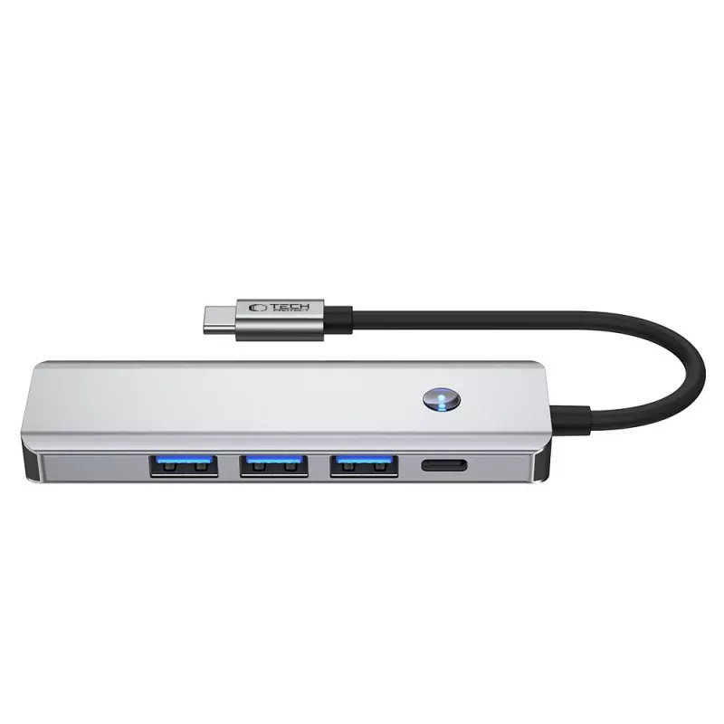 TECH-PROTECT HB01 HUB ΑΝΤΑΠΤΟΡΑΣ 5IN1 TYPE-C + USB3.0 + HDMI 4K 60HZ + PD100W SPACE GREY