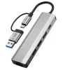 TECH-PROTECT HB03 Hub Αντάπτορας 5in1 Type-C + USB 2.0 + USB 3.0 + RJ45 Space Grey