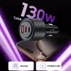 TECH-PROTECT CC04 3-Port Φορτιστής Αυτοκινήτου PD 130W Μαύρο
