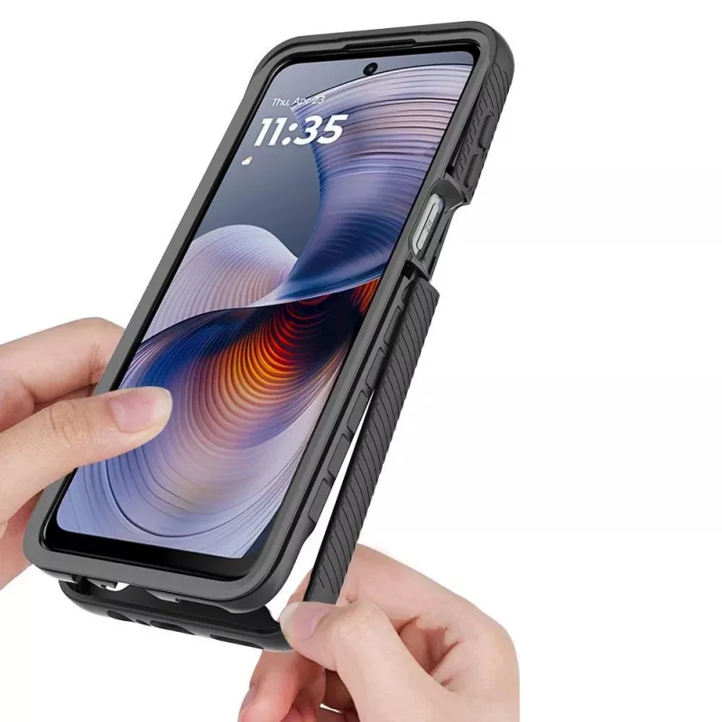 Tech-Protect Defense Motorola Moto G15 / G15 Power / G05 / E15 Μαύρο