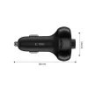 TECH-PROTECT CC06 3-Port Φορτιστής Αυτοκινήτου PD 72W + FM-Transmitter Bluetooth Μαύρο