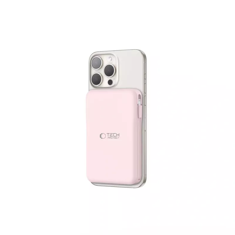 TECH-PROTECT PB31 LIFEMAG MagSafe Power Bank 10000mAh Ροζ