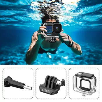 TECH-PROTECT GA200 Αδιάβροχη θήκη για GoPro Hero 9 / 10 / 11 / 12 / 13 - διάφανο