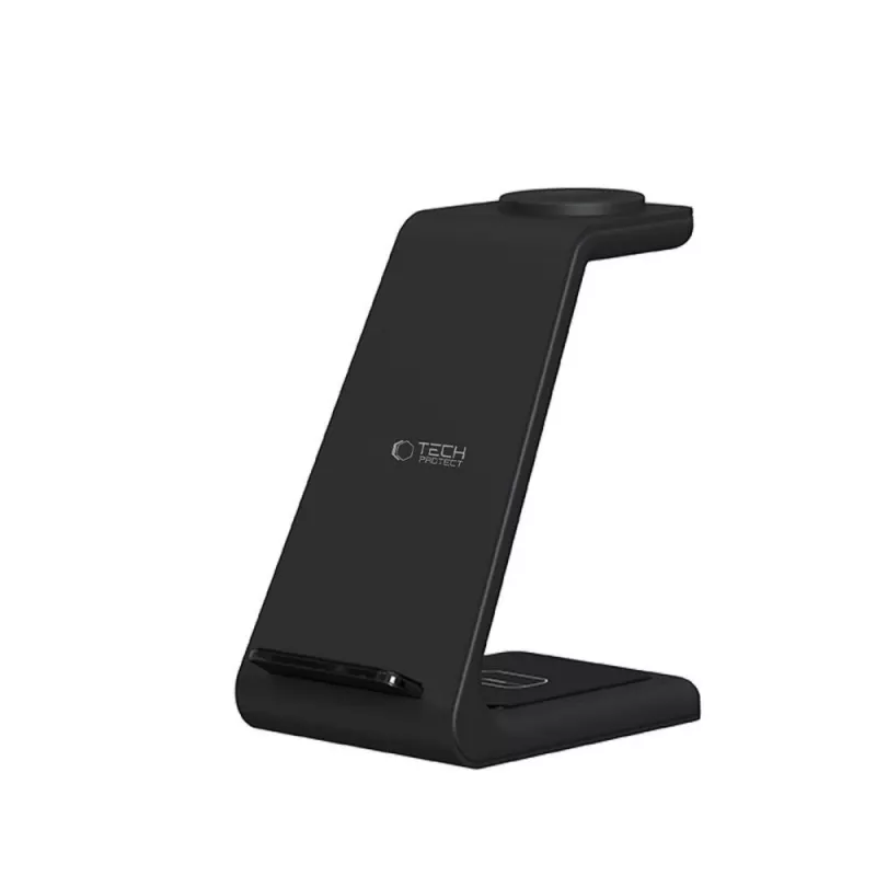 TECH-PROTECT QI15W-A36 Ασύρματος φορτιστής 3 σε 1 για Apple μαύρο