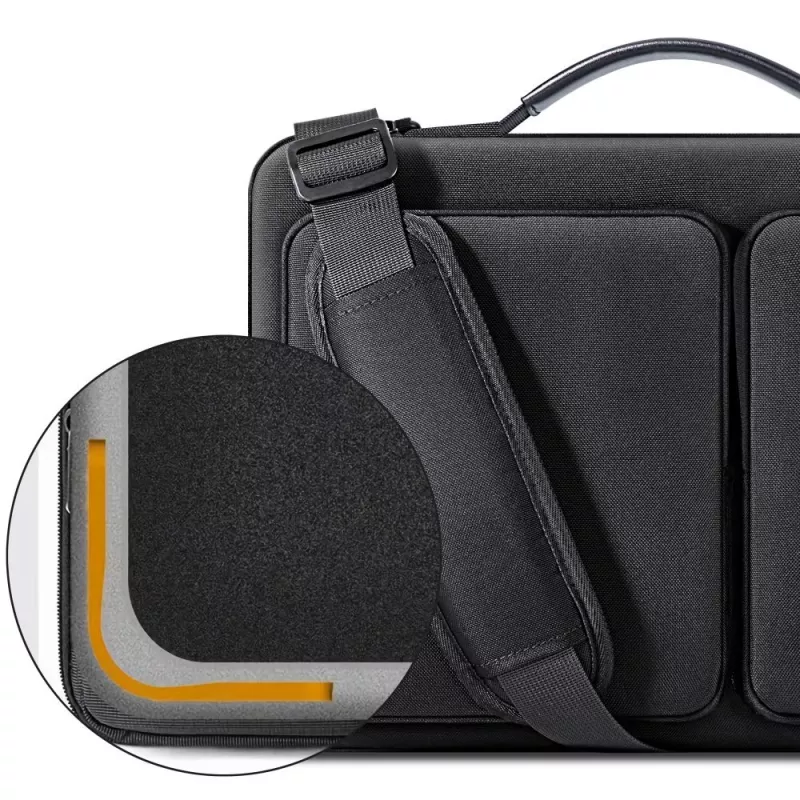 Tech-Protect Defender Θήκη laptop 15-16 ιντσών μαύρο