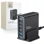 TECH-PROTECT DC140W-GAN Επιτραπέζιος φορτιστής 5 θυρών PD 140W / QC3.0 μαύρο