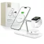 TECH-PROTECT QI15W-A45 Μαγνητικός ασύρματος φορτιστής MagSafe 3 σε 1 λευκό