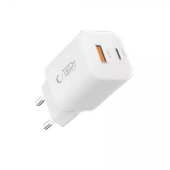 TECH-PROTECT NCM33 Φορτιστής δικτύου 2 θυρών PD 33W / QC3.0 λευκό