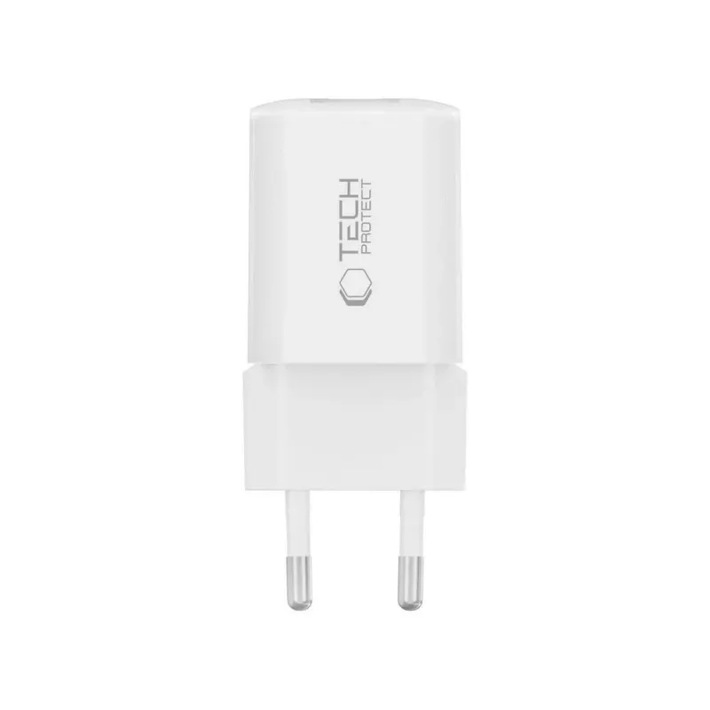 TECH-PROTECT NCM33 Φορτιστής δικτύου 2 θυρών PD 33W / QC3.0 λευκό