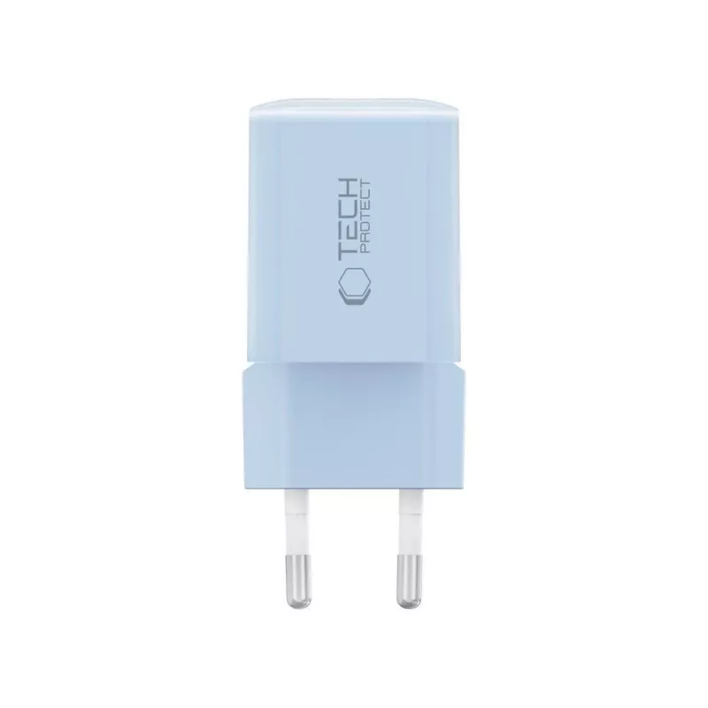 TECH-PROTECT NCM33 Φορτιστής δικτύου 2 θυρών PD 33W / QC3.0 μπεμπέ μπλε