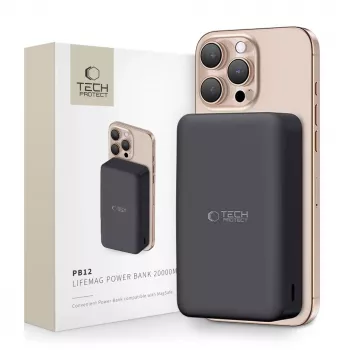 Tech-Protect PB12 LifeMag MagSafe 20000 mAh μαύρο