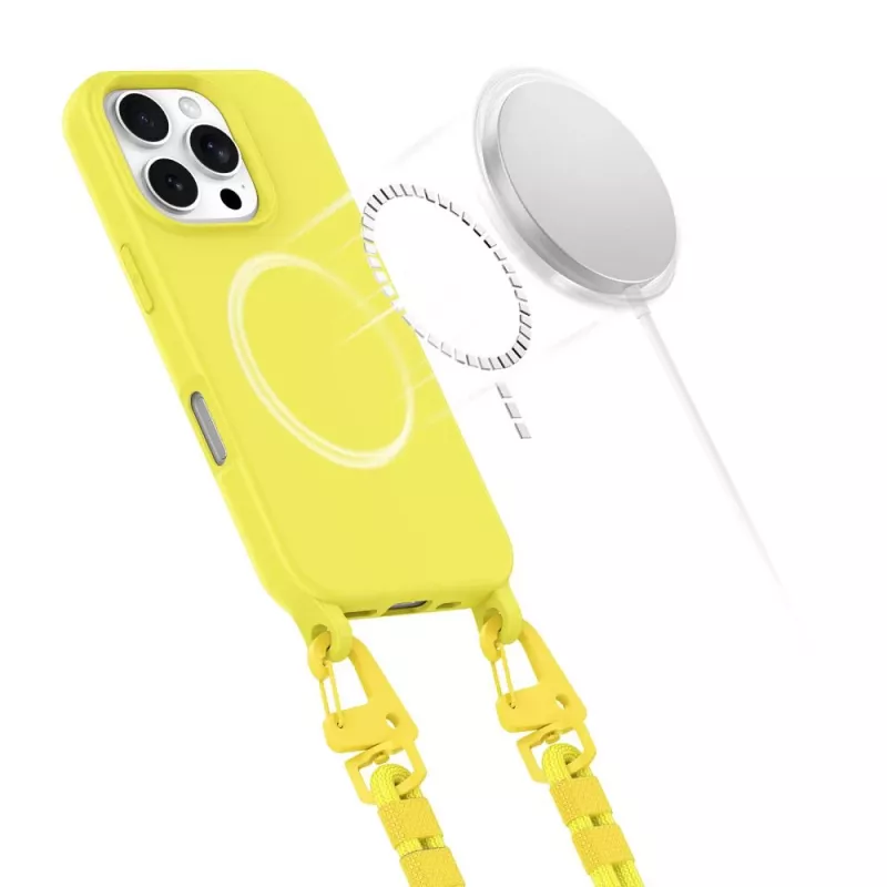 Tech-Protect Magnecklace Magsafe Θήκη για Apple iPhone 16 Pro κίτρινο