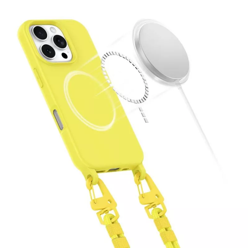 Tech-Protect Magnecklace MagSafe Θήκη για iPhone 16 Pro Max, κίτρινο