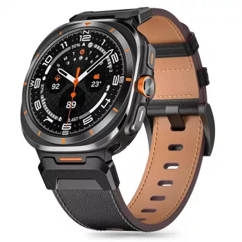 TECH-PROTECT DELTA PRO SAMSUNG GALAXY WATCH ULTRA 2024 / 2025 (47 MM) δερμάτινο μαύρο
