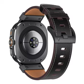 TECH-PROTECT DELTA PRO SAMSUNG GALAXY WATCH ULTRA 2024 / 2025 (47 MM) δερμάτινο μαύρο