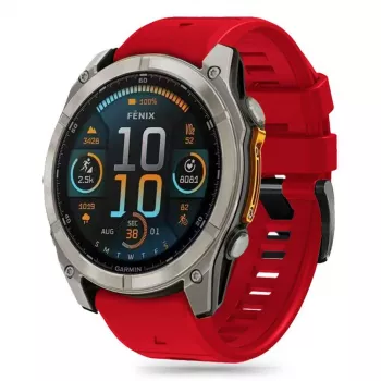 TECH-PROTECT SILICONE LINE GARMIN FENIX 5X / 5X PLUS / 6X / 6X PRO / 7X / 8 (51 MM) κόκκινο