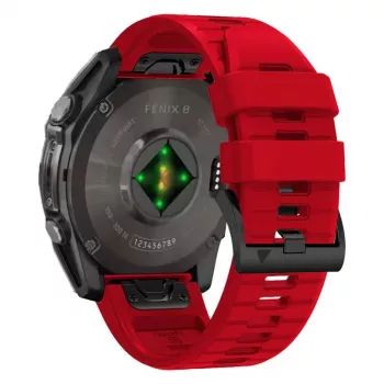 TECH-PROTECT SILICONE LINE GARMIN FENIX 5X / 5X PLUS / 6X / 6X PRO / 7X / 8 (51 MM) κόκκινο