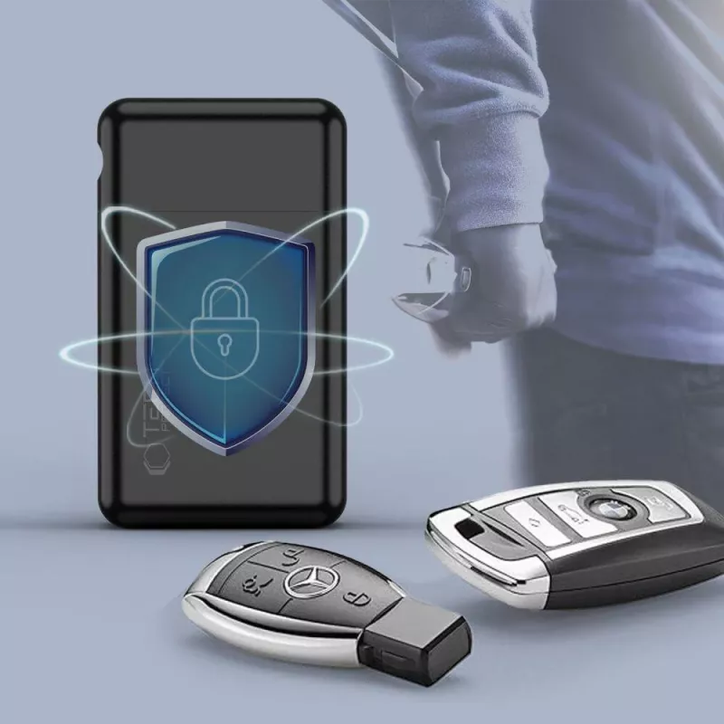 TECH-PROTECT KLR200 μεταλλική θήκη αποκλεισμού σήματος RFID χωρίς κλειδί μαύρη