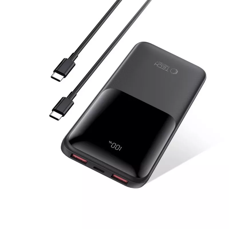 TECH-PROTECT PB01 Power Bank 10000mAh 22.5W μαύρο