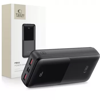 TECH-PROTECT PB02 Power Bank 20000mAh 22.5W μαύρο