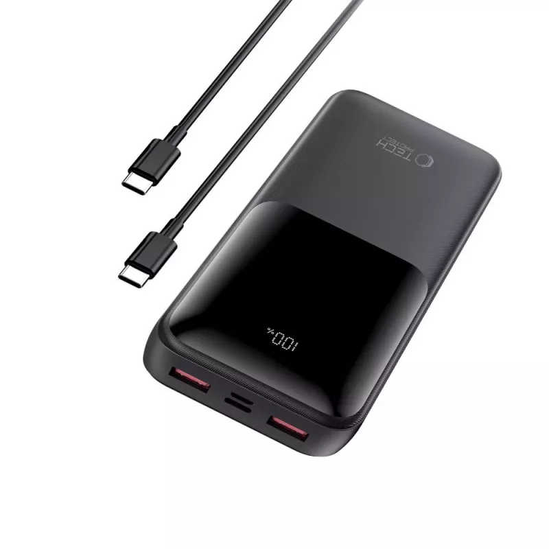 TECH-PROTECT PB02 Power Bank 20000mAh 22.5W μαύρο