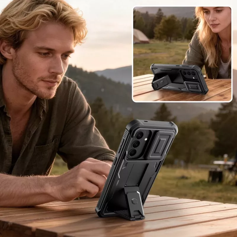 TECH-PROTECT KEVLAR CAM+ 2-SET Galaxy A57 5G μαύρη προστατευτική θήκη