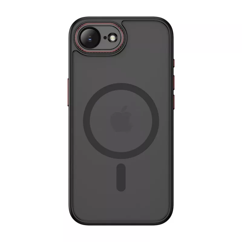 Tech-Protect Magcam Magsafe iPhone 16E / 17E Μαύρο ματ/Κόκκινο