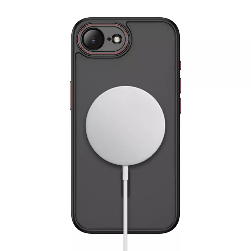 Tech-Protect Magcam Magsafe iPhone 16E / 17E Μαύρο ματ/Κόκκινο