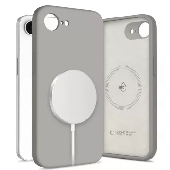 Tech-Protect Silicone MagSafe Θήκη για Apple iPhone 16E / 17E, Γκρι πέτρας