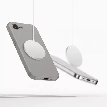 Tech-Protect Silicone MagSafe Θήκη για Apple iPhone 16E / 17E, Γκρι πέτρας