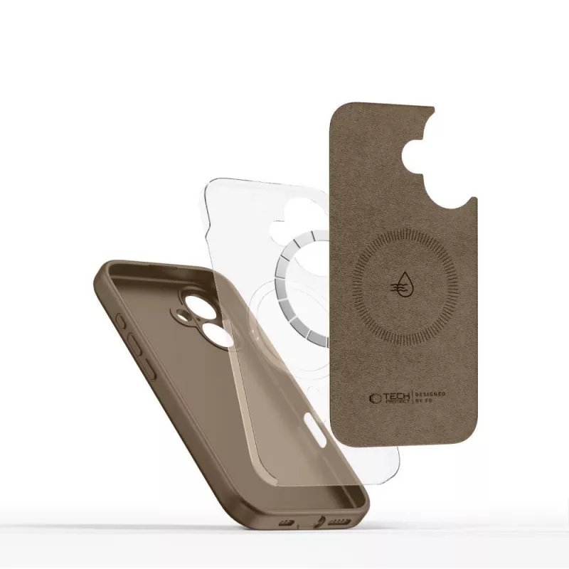 Tech-Protect Silicone MagSafe Θήκη για Apple iPhone 16E / 17E - Καφέ σοκολάτα