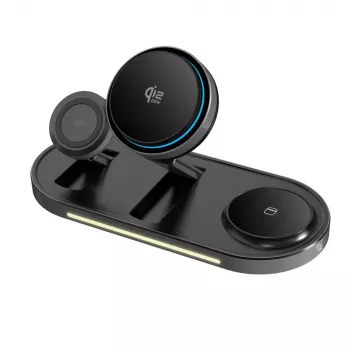 TECH-PROTECT A51 ARCTICBOOST 3in1 Μαγνητικός MagSafe Ασύρματος Φορτιστής 25W Qi2.2 Μαύρο