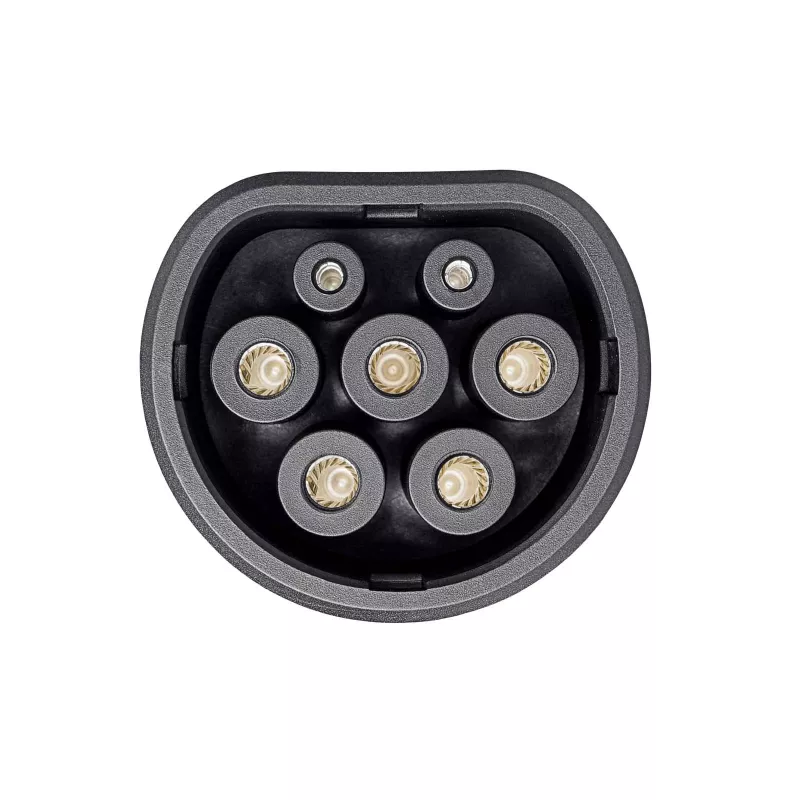 Akyga AK-SC-E17 Type 2 EV Charging Connector, 3-Phase, 32 A, Female, Blue