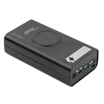 Akyga AK-BC-05 Θήκη powerbank 37000 mAh, 12x 18650, 22.5W, Qi, USB-C, 2x USB-A, Lightning