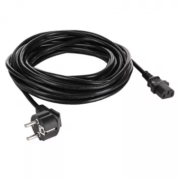 Akyga AK-PC-08S Καλώδιο τροφοδοσίας CEE 7/7 (Schuko) σε IEC C13, 3 x 1,5 mm² χαλκός, 10 m, μαύρο