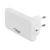 Akyga AK-CH-32 Επίπεδος φορτιστής GaN USB-C 65 W, 2 x USB-C PD, Λευκό