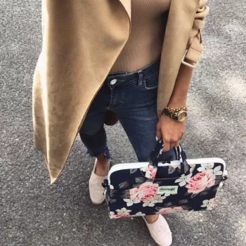 Canvaslife 15-16 Navy Rose Θήκη Laptop Sleeve